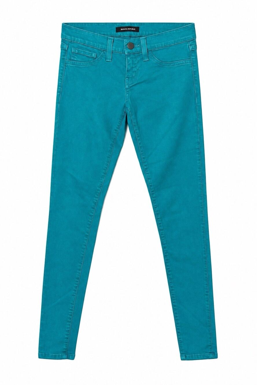 Flying Monkey Womens Jeans Sz 26 Teal Green Low Rise Skinny /Jeggings Stretch
